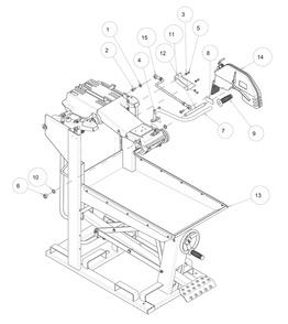 Section 03 Diagram and Parts List for MK-5010T 169331 MK Diamond Concrete Saw